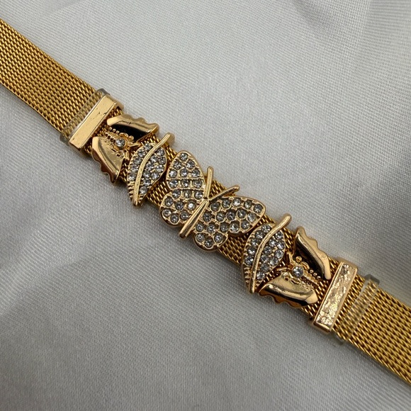 Popular charms Gold Butterfly flowers floral Bracelet - Picture 11 of 11